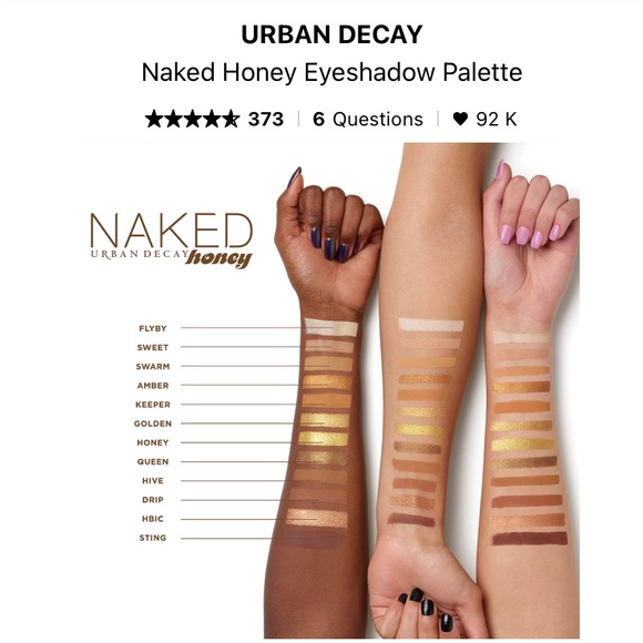 BRAND NEW Urban Decay Naked Honey Palette - Picture 10 of 13